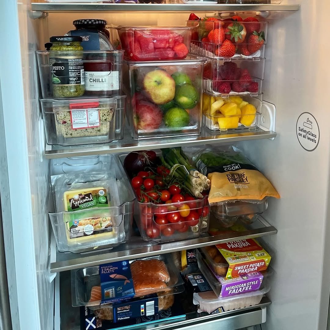 Clear Stackable Food Bins