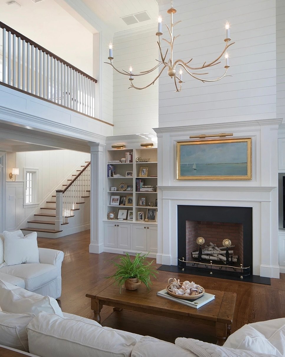 Coastal Grand Room with Two Levels