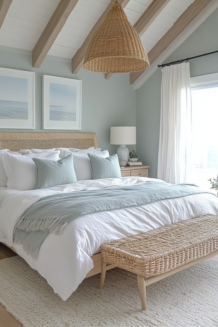 Coastal Sage Bedroom Scheme