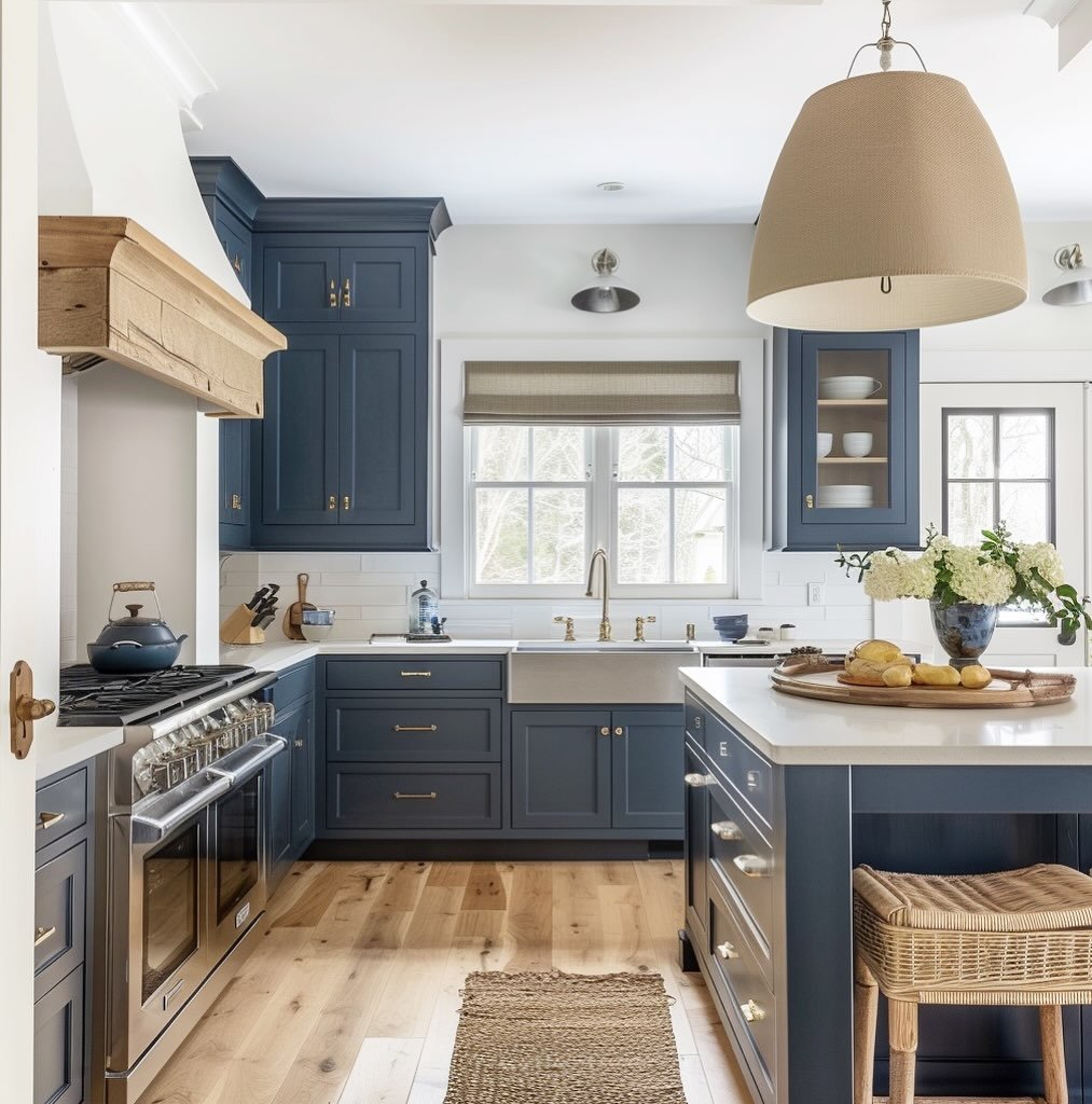 Coastal Two Tone Cabinets