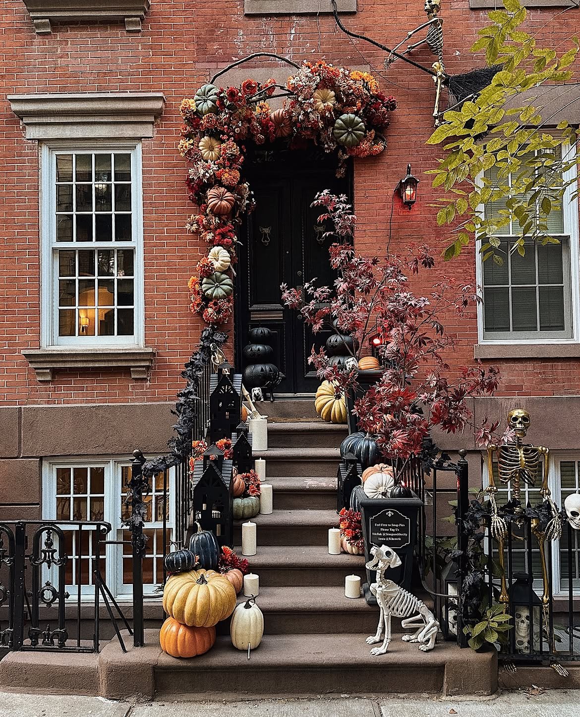 Complete Halloween Stoop Display