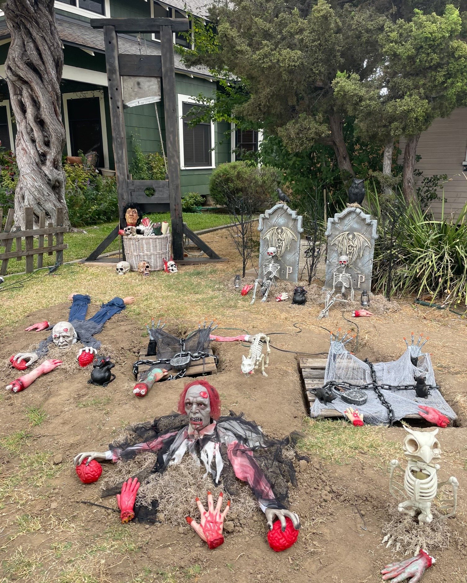 Complete Halloween Yard Scene