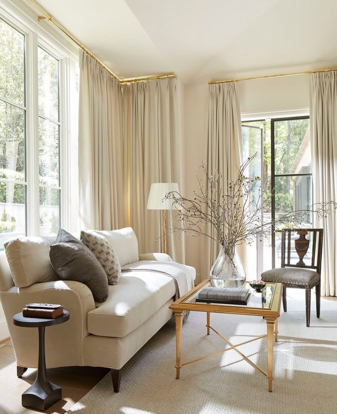 Corner Draped in Cream