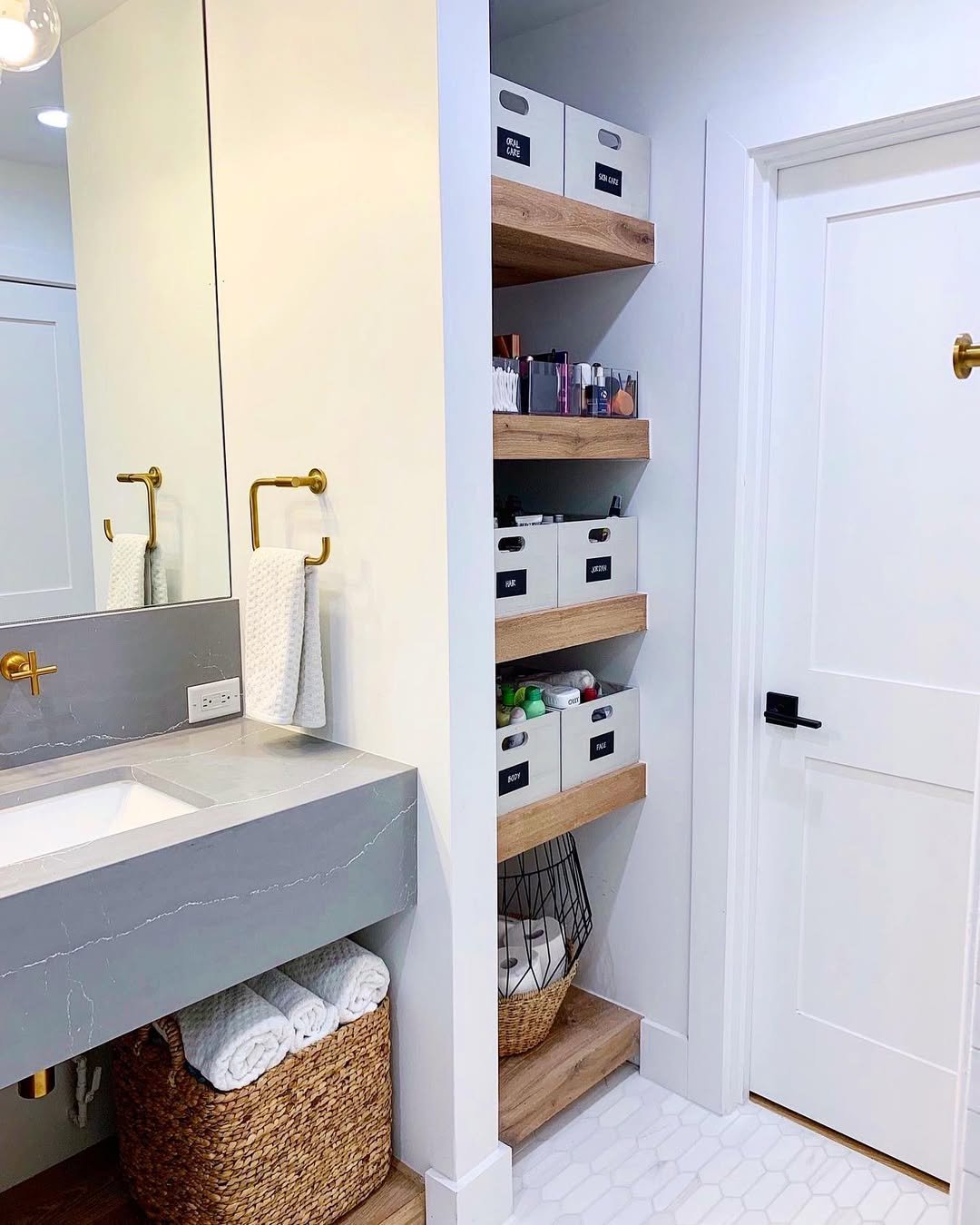 Corner Floating Shelf System