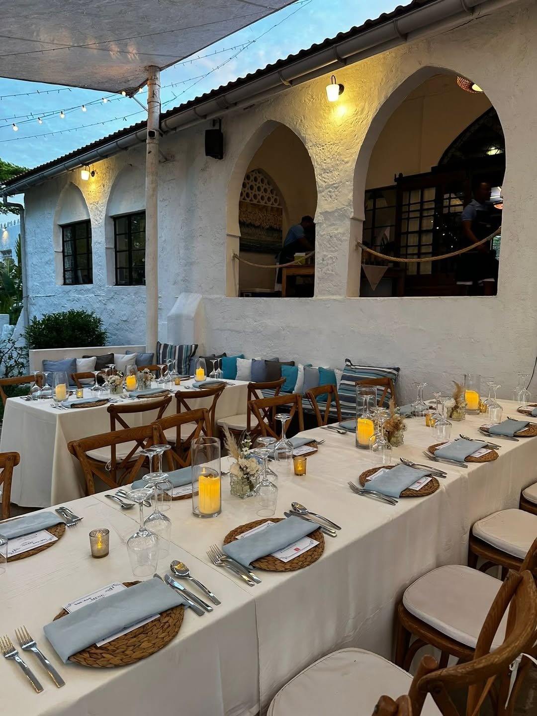 Courtyard Table with Arches