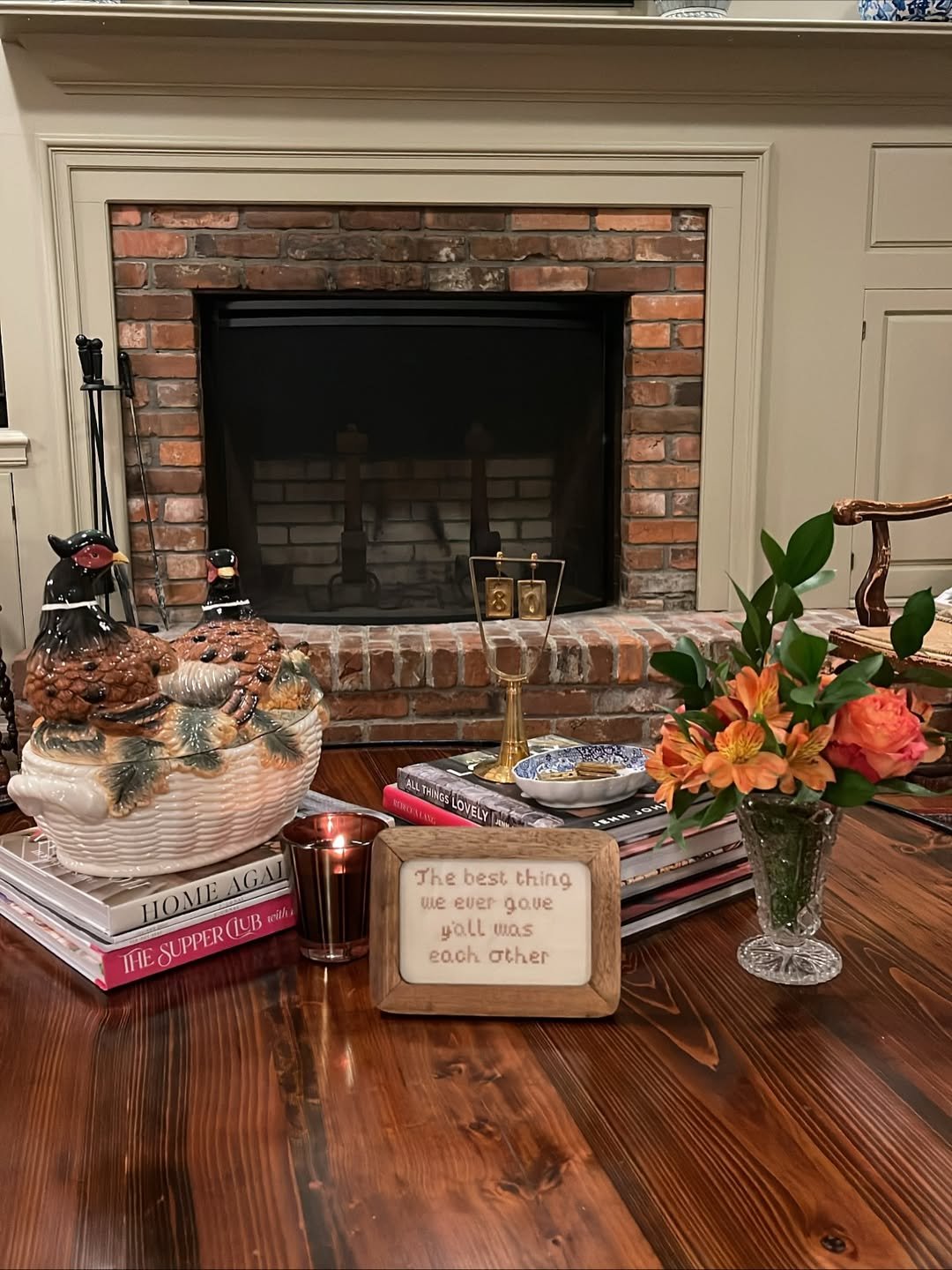 Cozy Scene for a Coffee Table