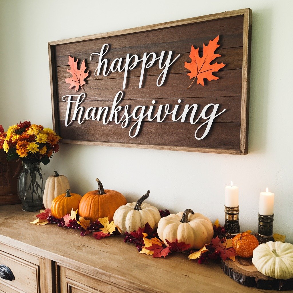 Cozy Thanksgiving Mantel