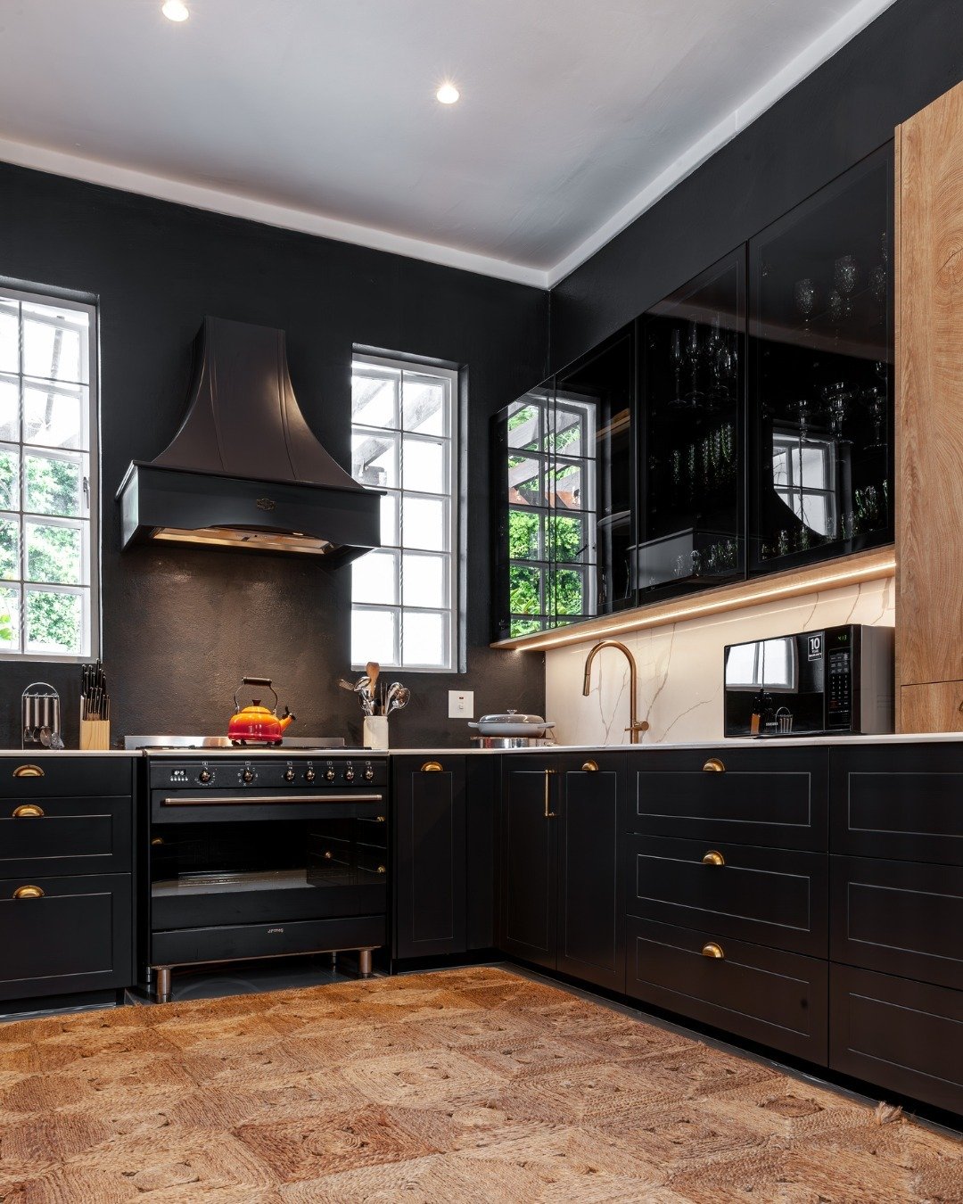 Curved Brass Cooking Hood