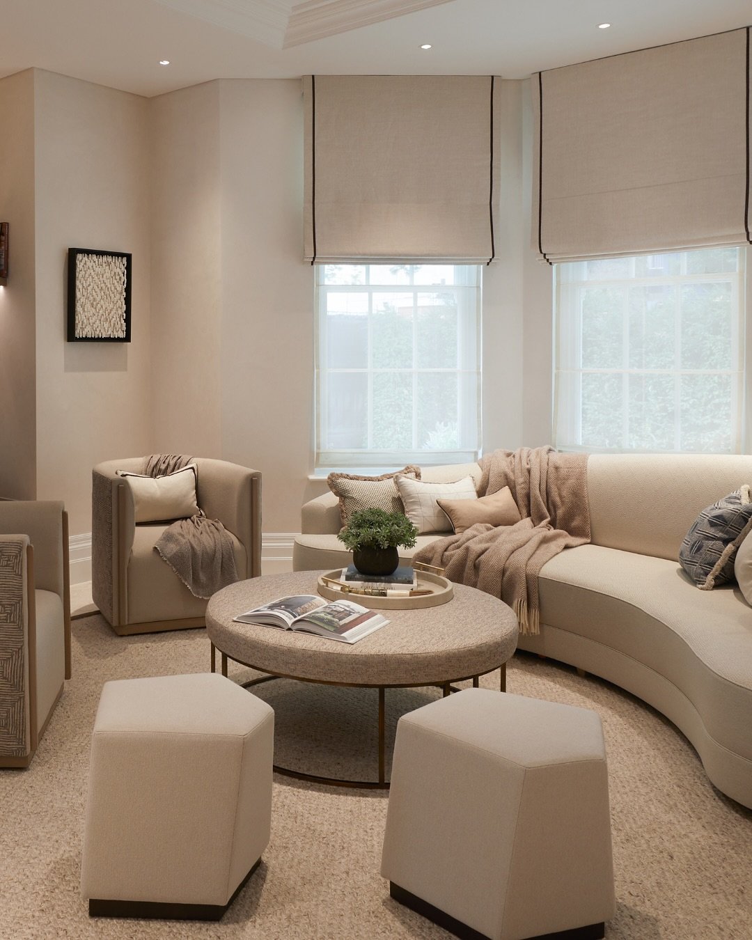 Curved Cream Room