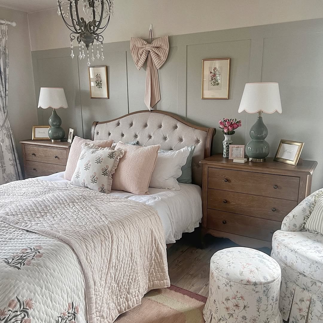 Curved Tufted Headboard