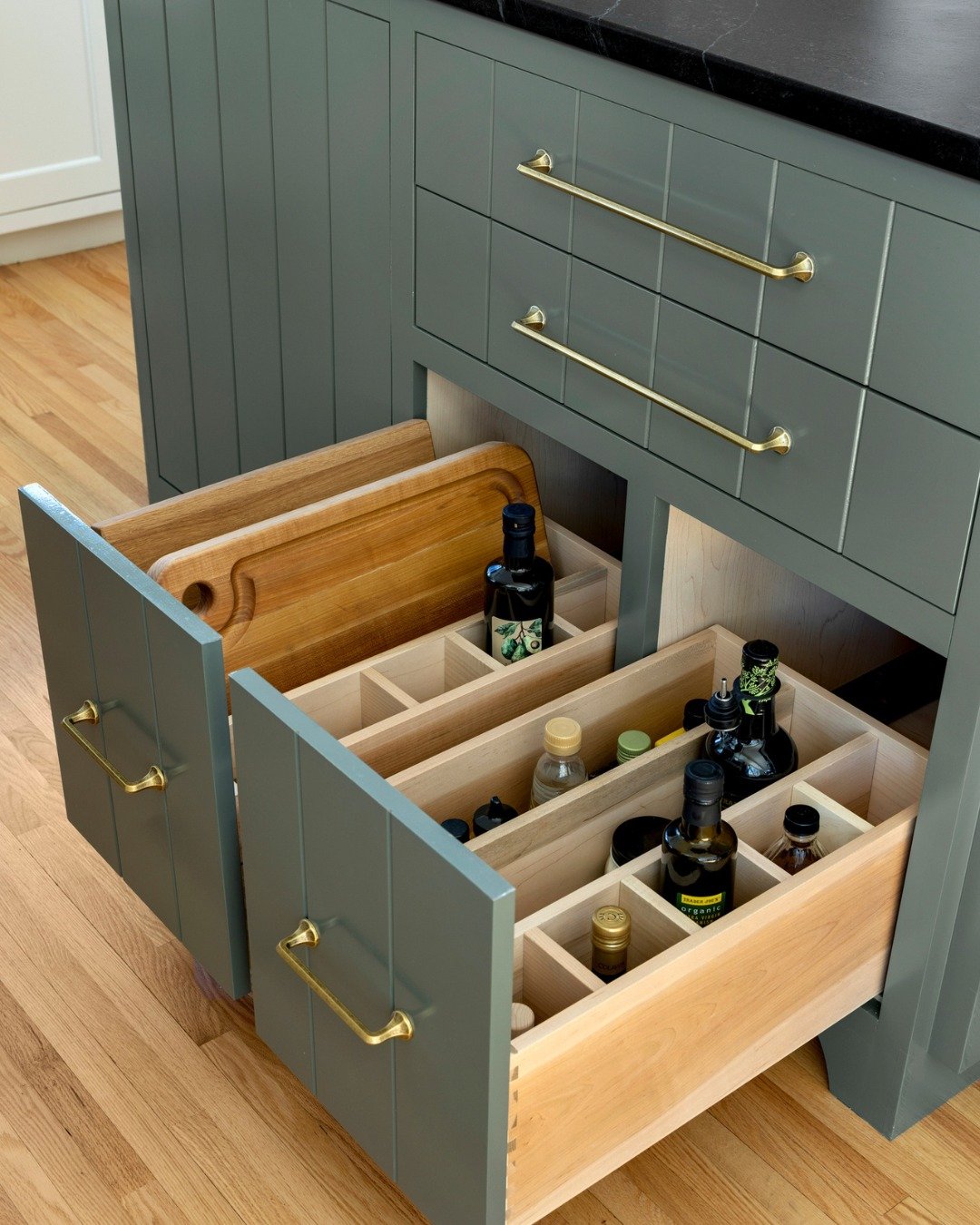 Custom Oil Drawer Storage