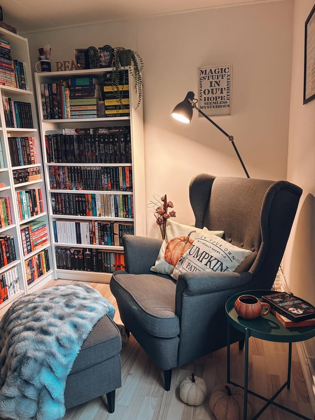 Dark Academia Wingback Armchair