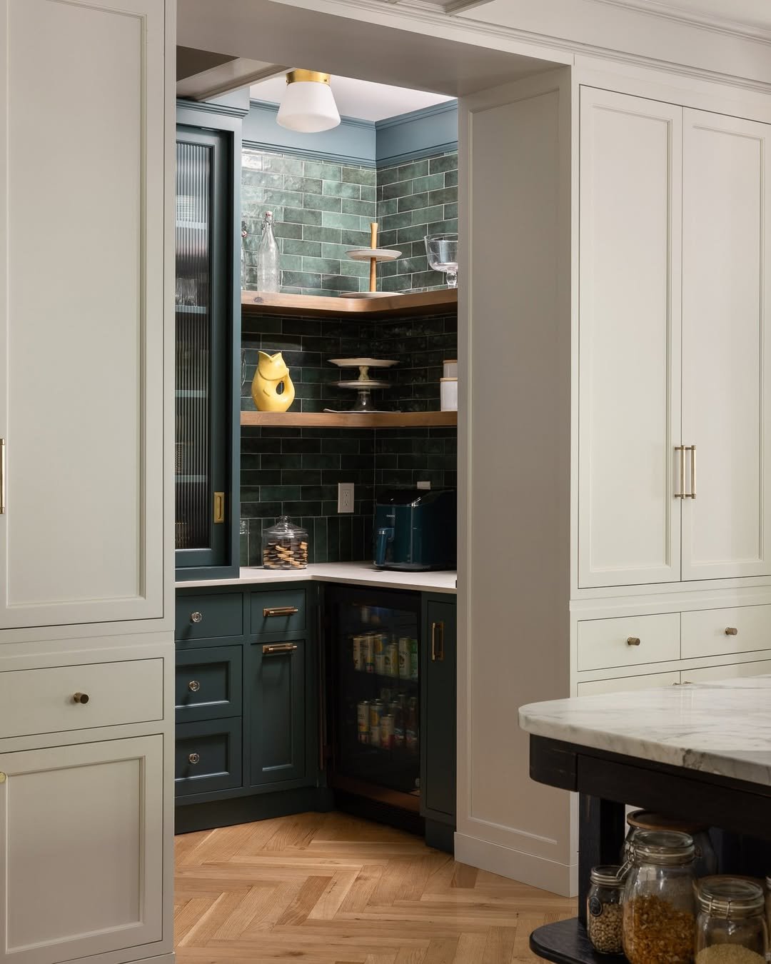 Dark Green Pantry Corner