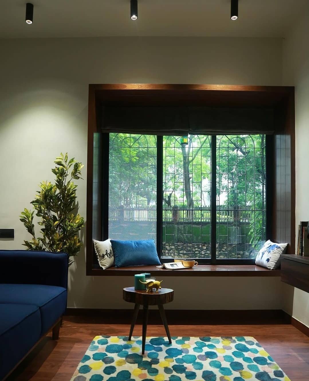 Deep Charcoal Roman Blind