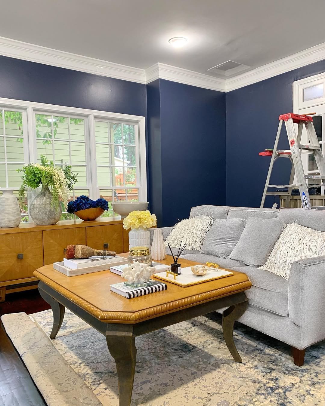 Deep Navy Living Room