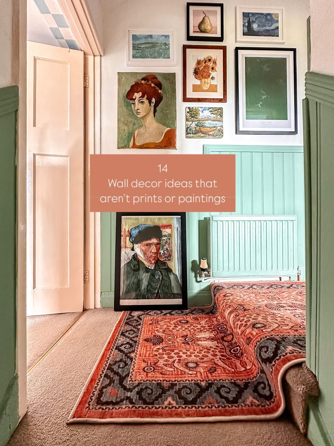 Dense Eclectic Gallery Wall