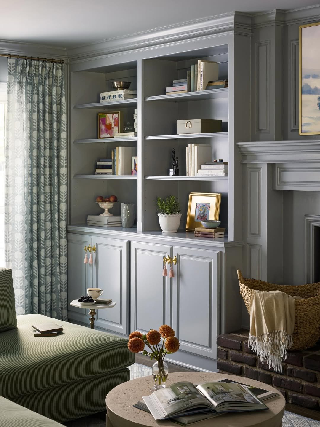 Dove Grey Corner Built-Ins