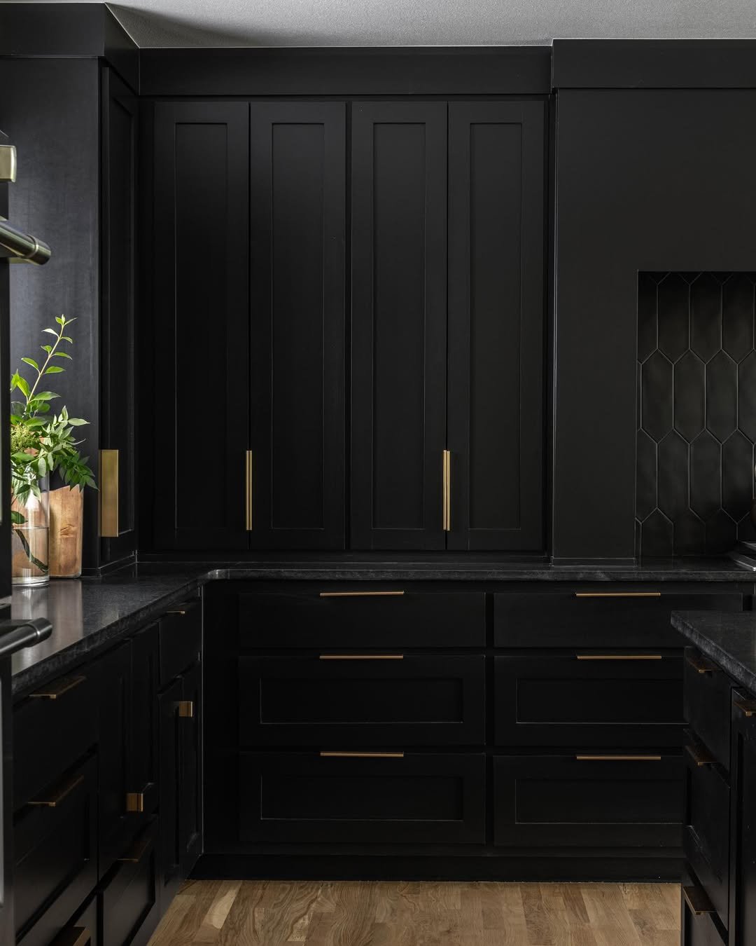 Dramatic All-Black Kitchen
