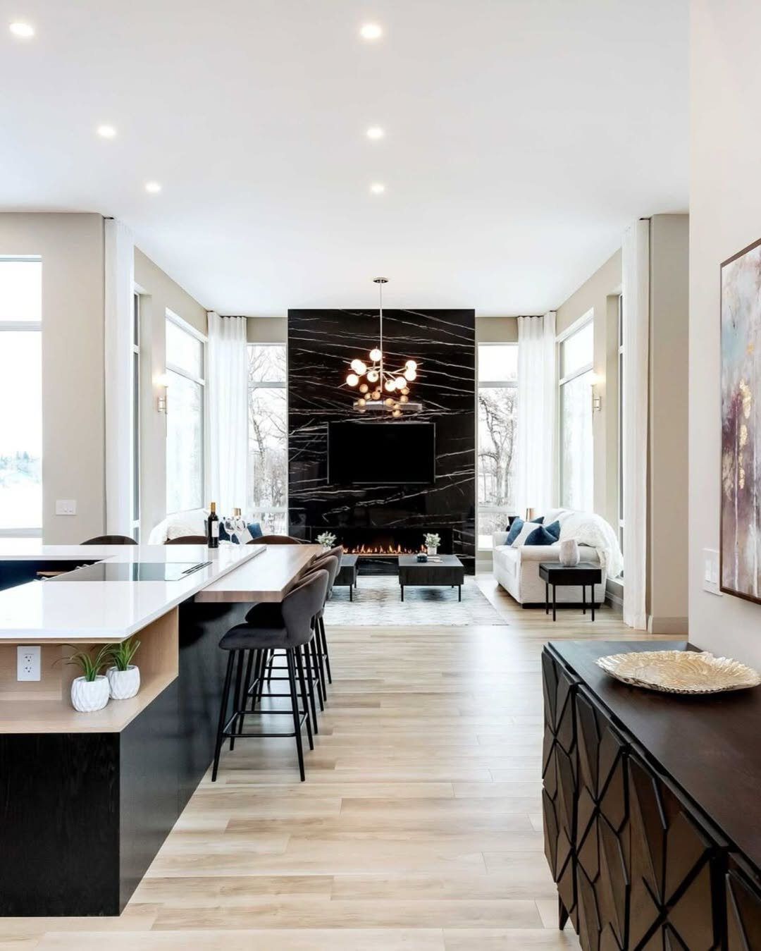 Dramatic Black Marble
