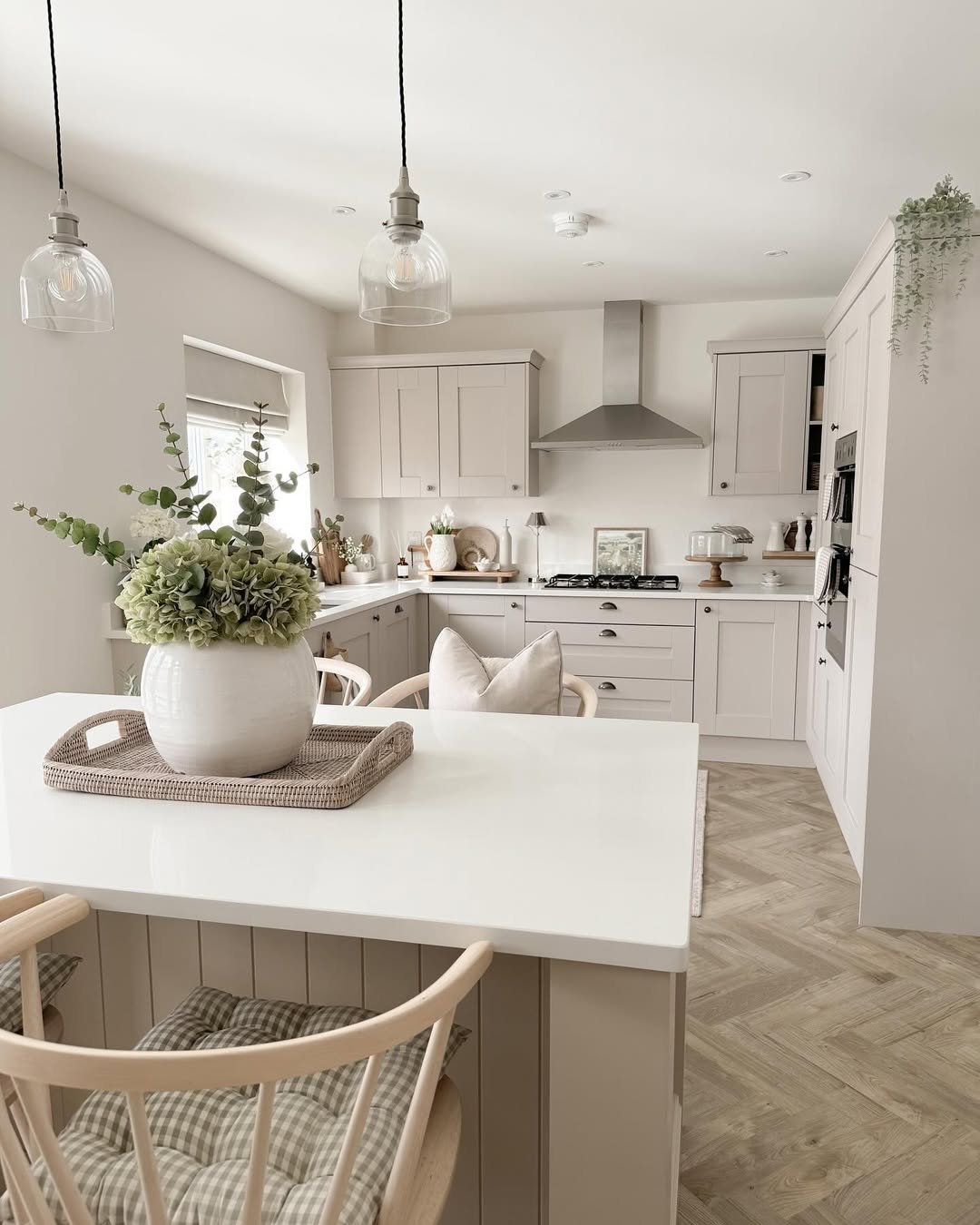Dusty Pink-Toned Greige Shaker Kitchen
