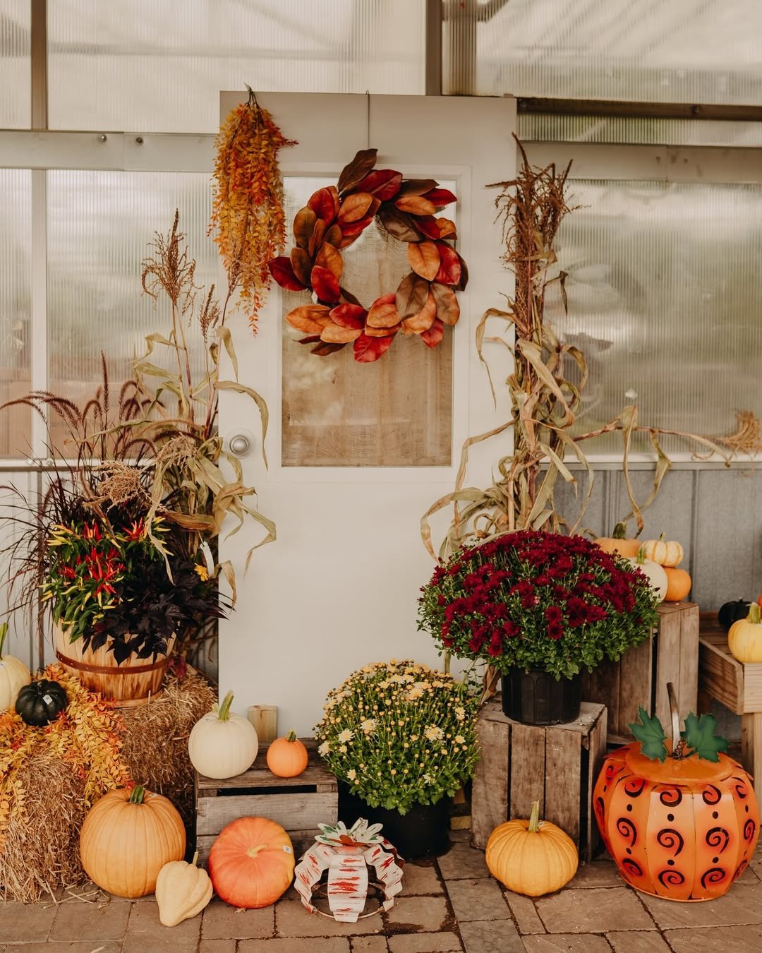 Earthy Fall Greenhouse Harvest Entry