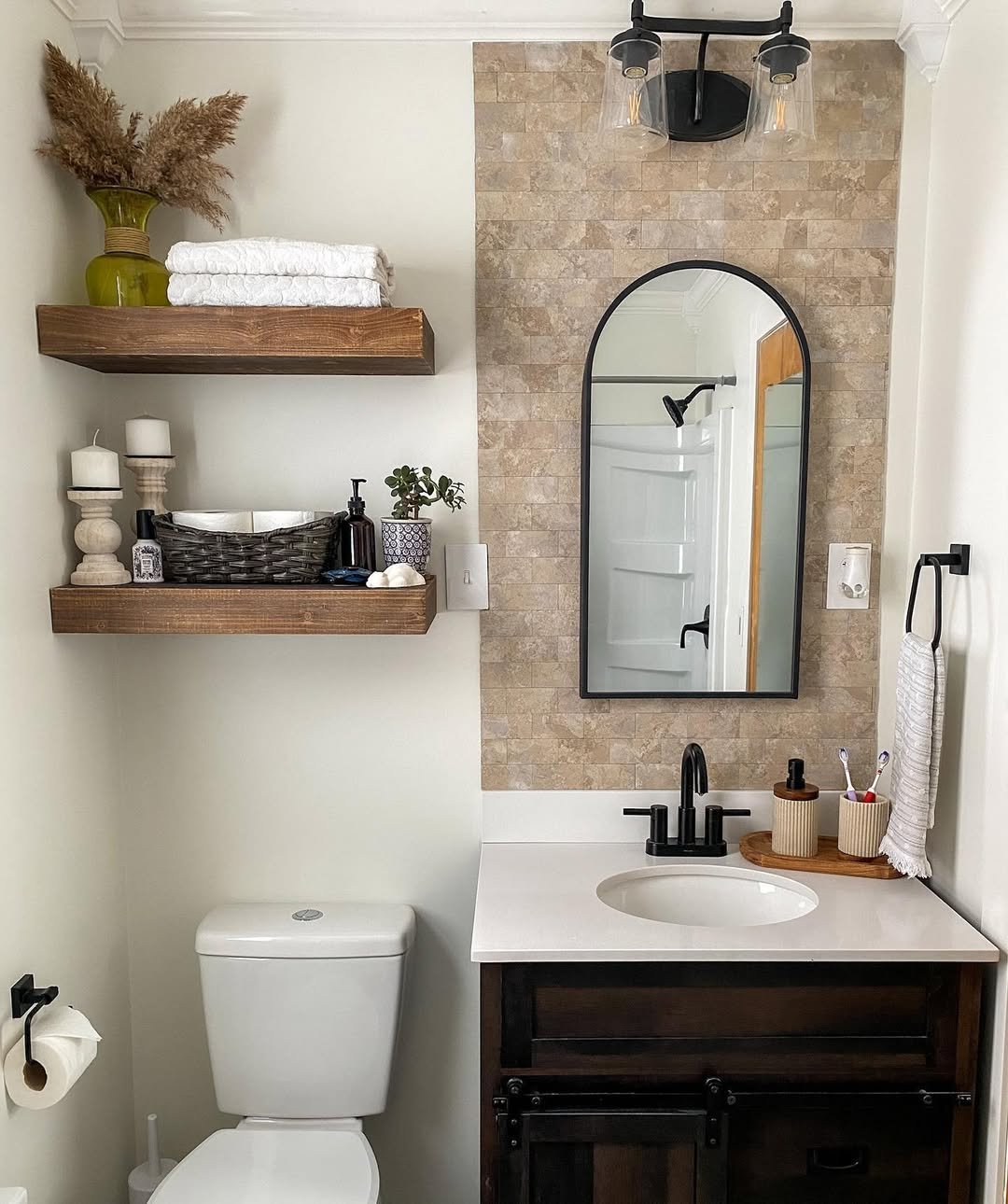 Earthy Fall Wood Shelves