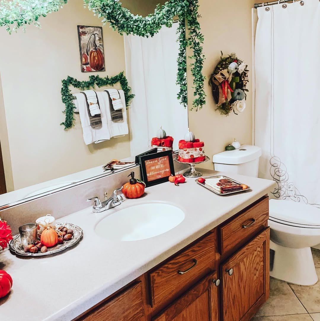 Eucalyptus Mirror Garland Bathroom