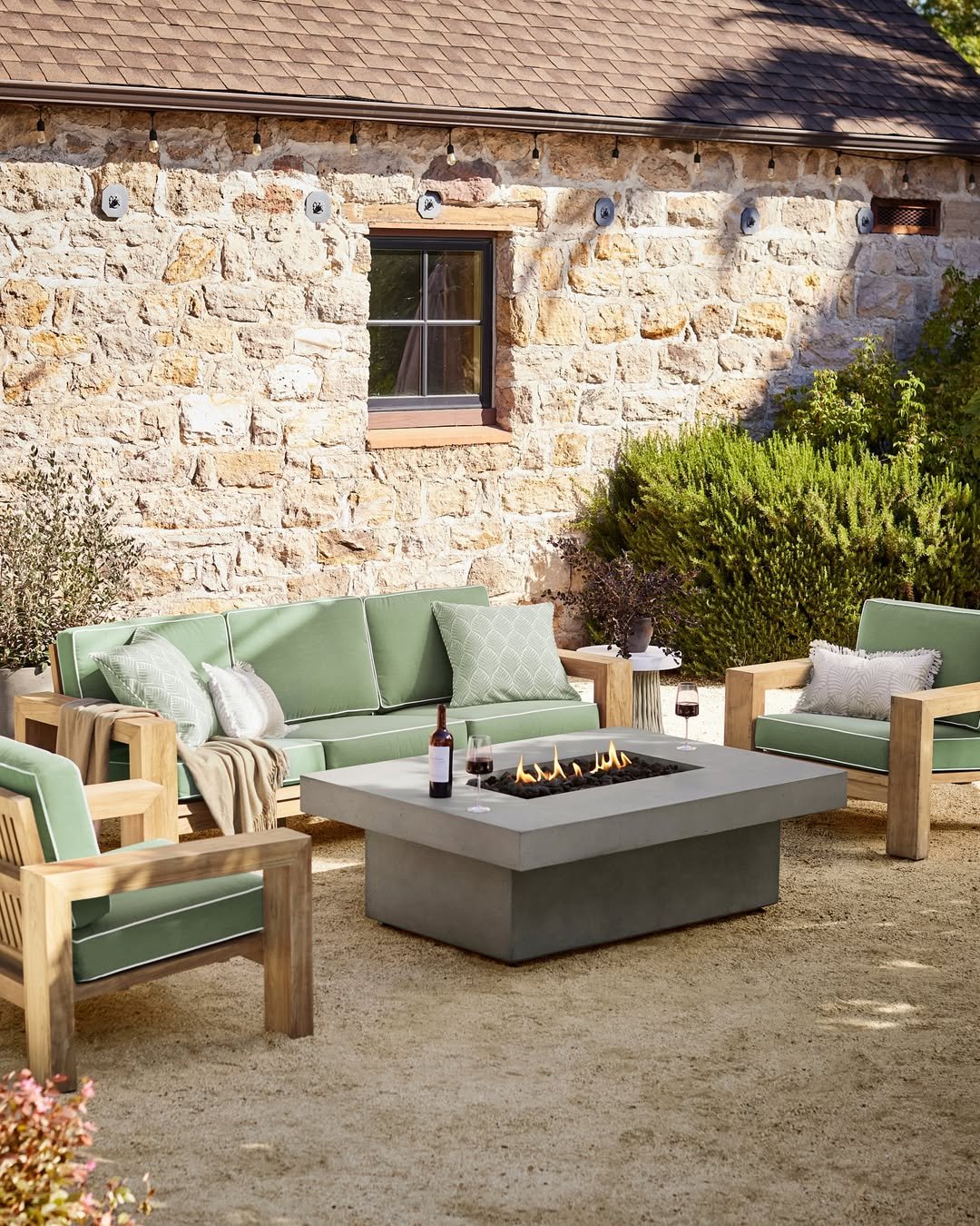 Evenings on a Stone Patio