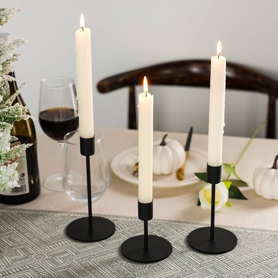 Everyday Black Candle Arrangement
