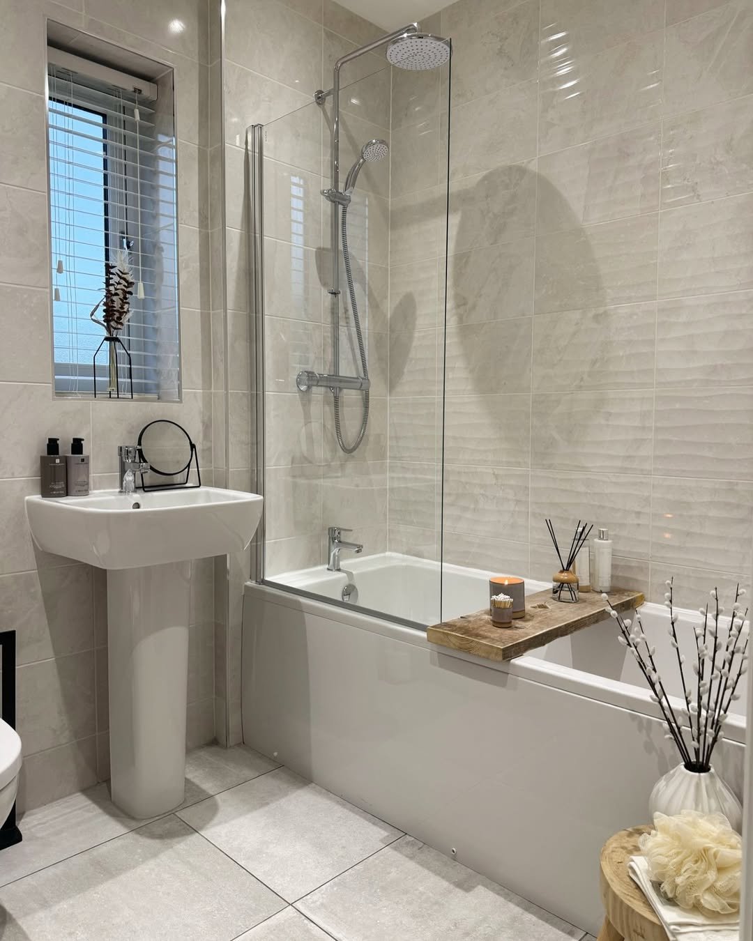 Everyday Cozy White Bathroom
