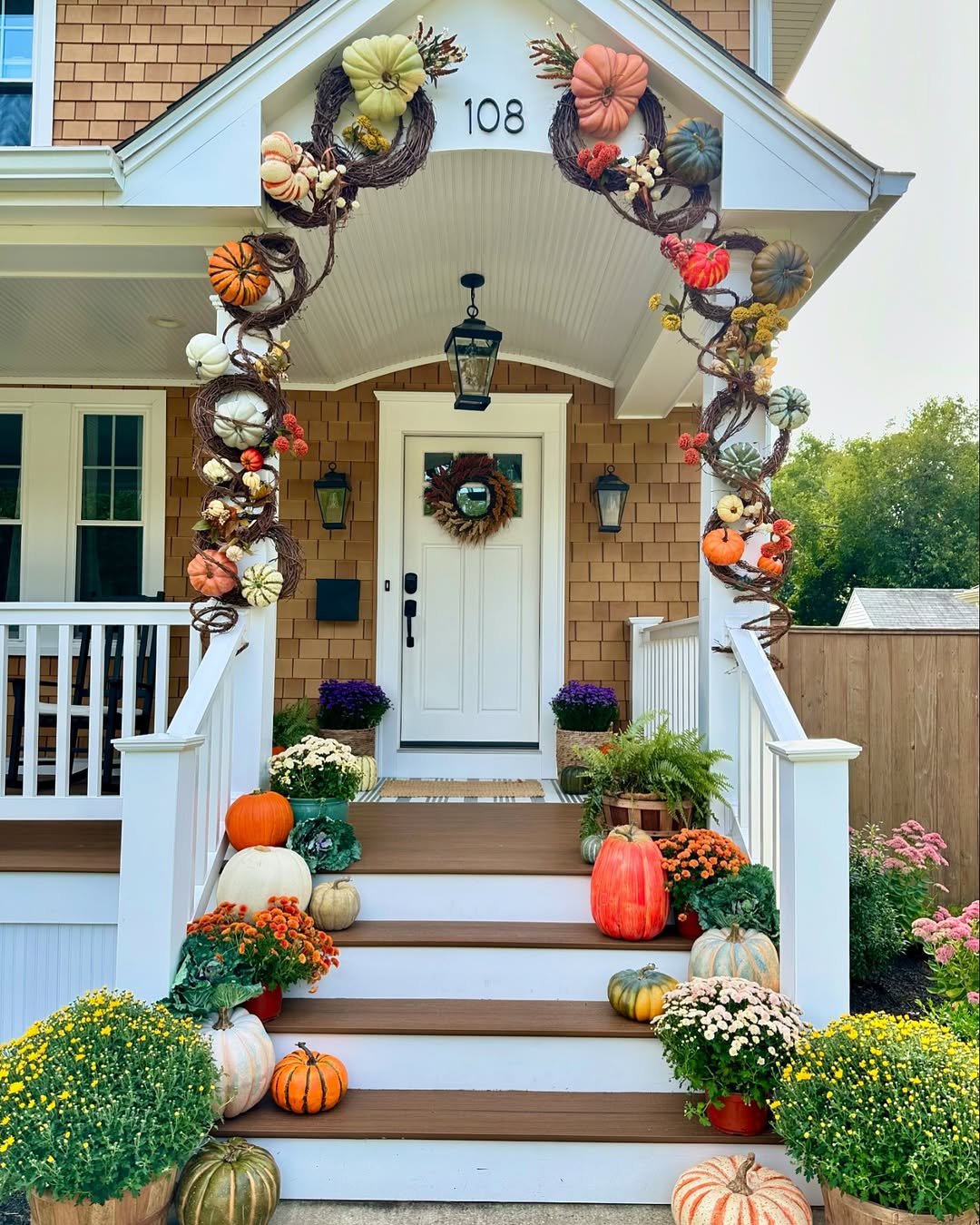 Fall Archway Entrance