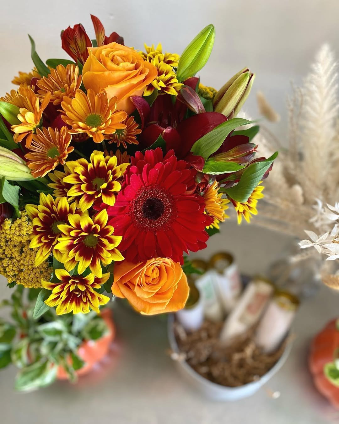 Fall Bouquet in Jewel Tones