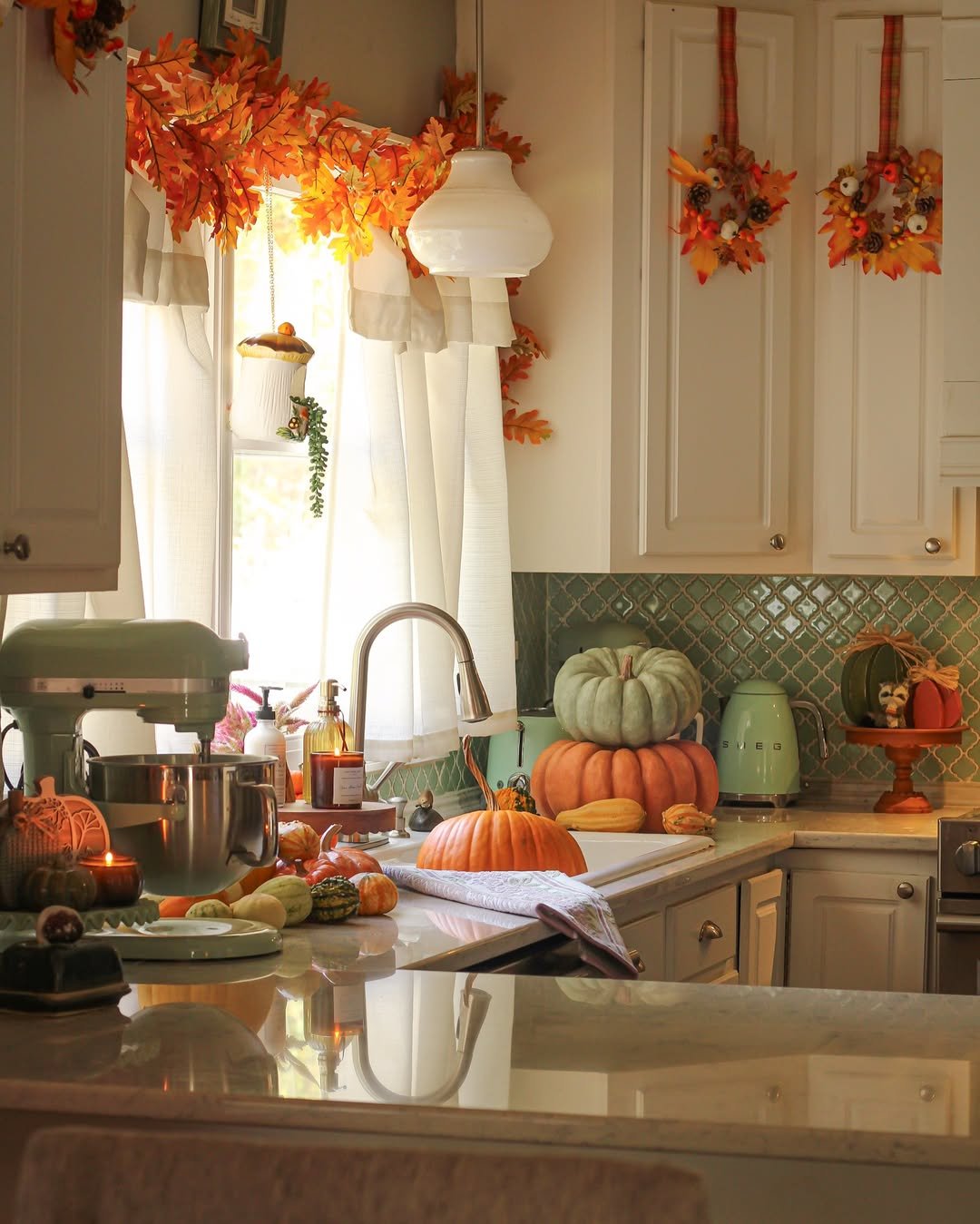 Fall Pumpkin Baking Kitchen