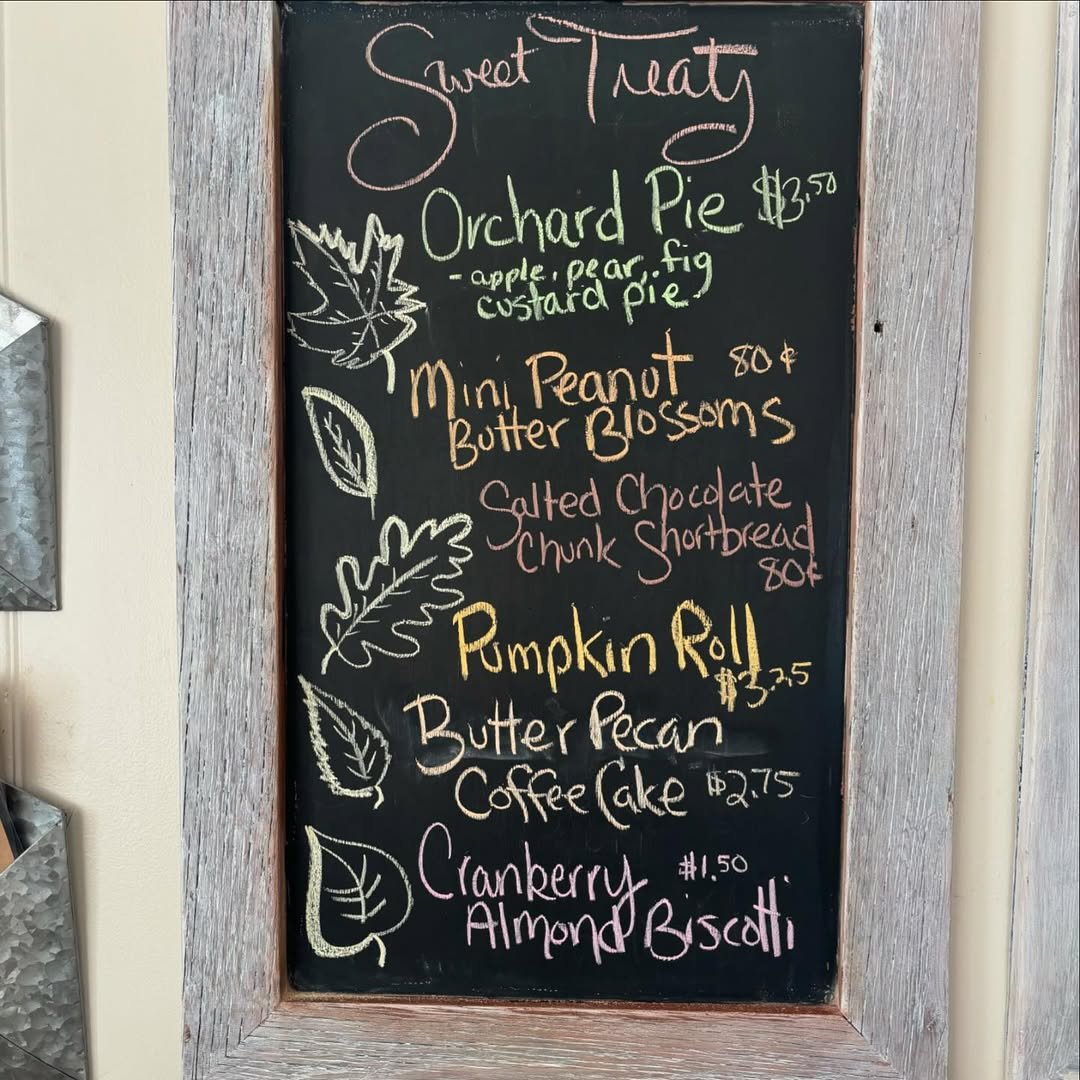 Fall Sweets Menu Board