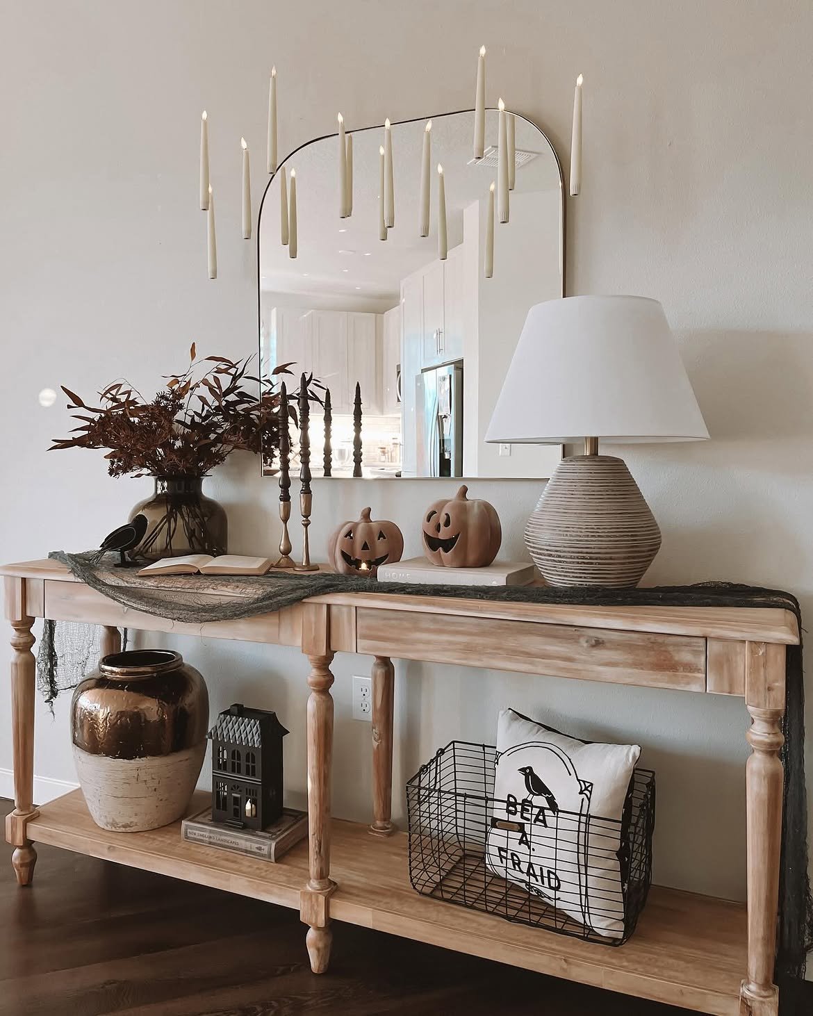 Floating Mirror Candle Styling