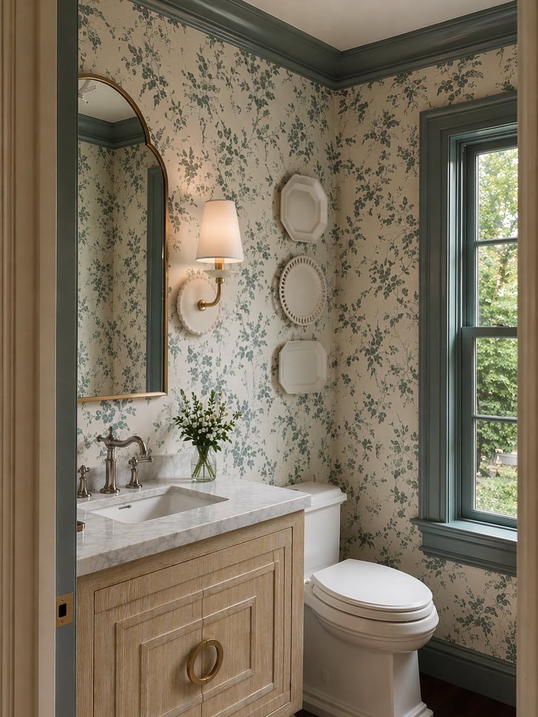 Floral Chinoiserie Bath
