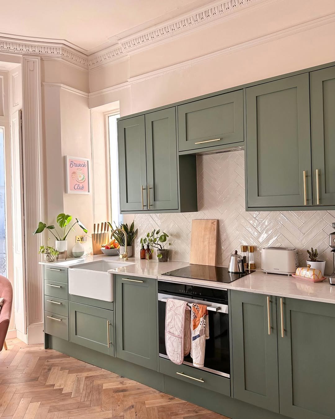 Forest Green Shaker Kitchen