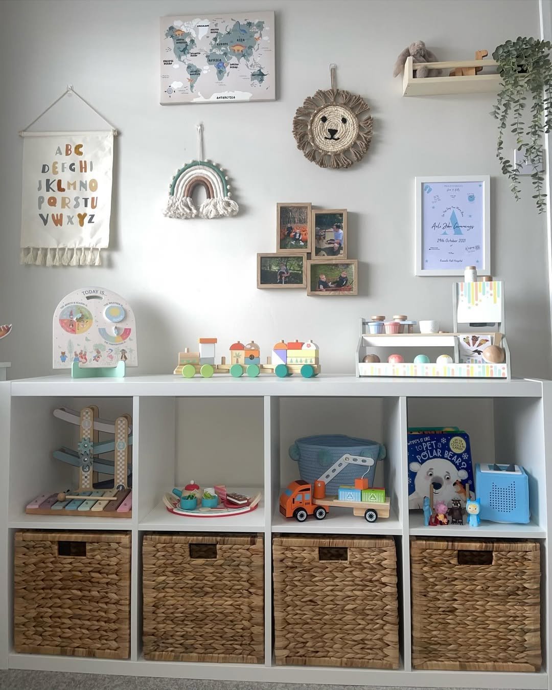 Four Open Cube Toy Storage