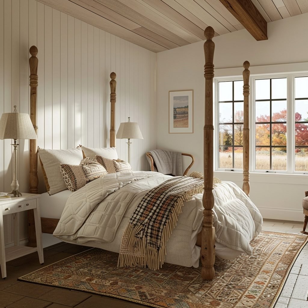 Four Poster Bed in Autumn Light