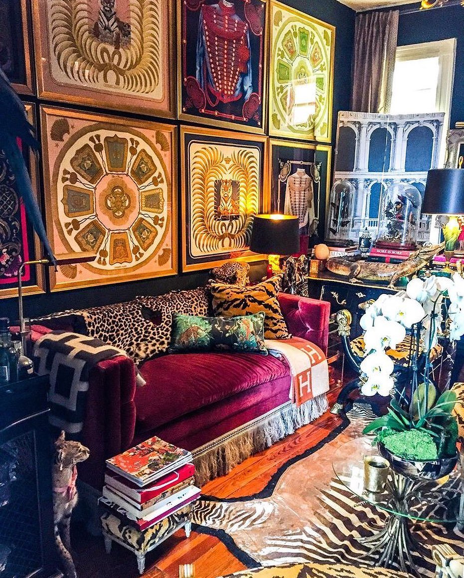 Framed Hermès Silk Scarves