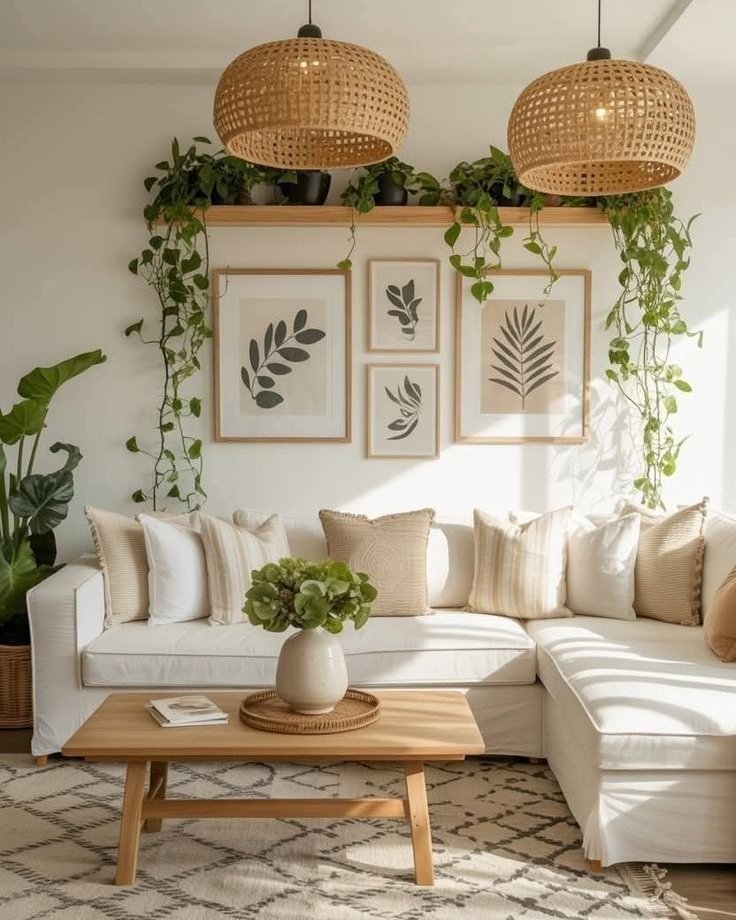 Gallery Wall of Botanical Prints