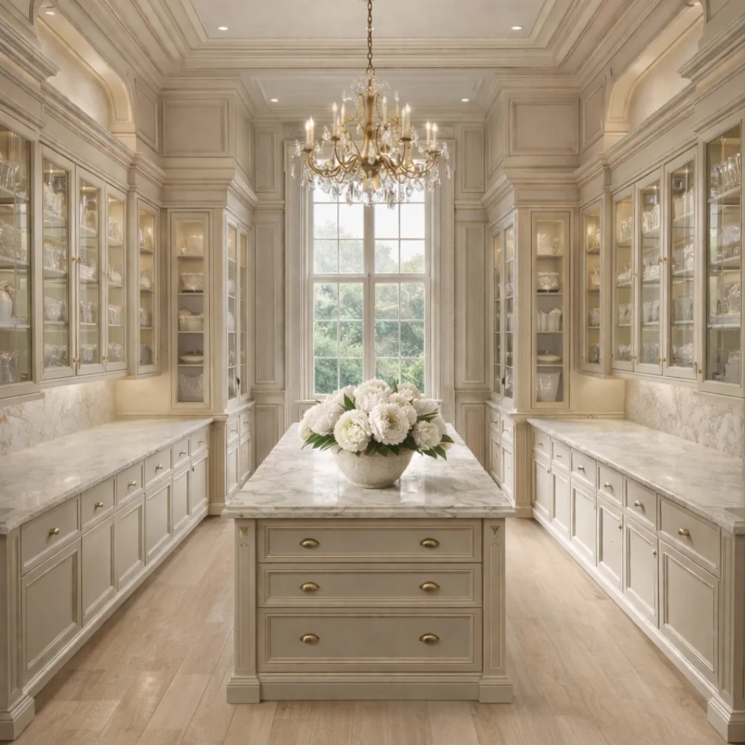 Generous Symmetrical Pantry