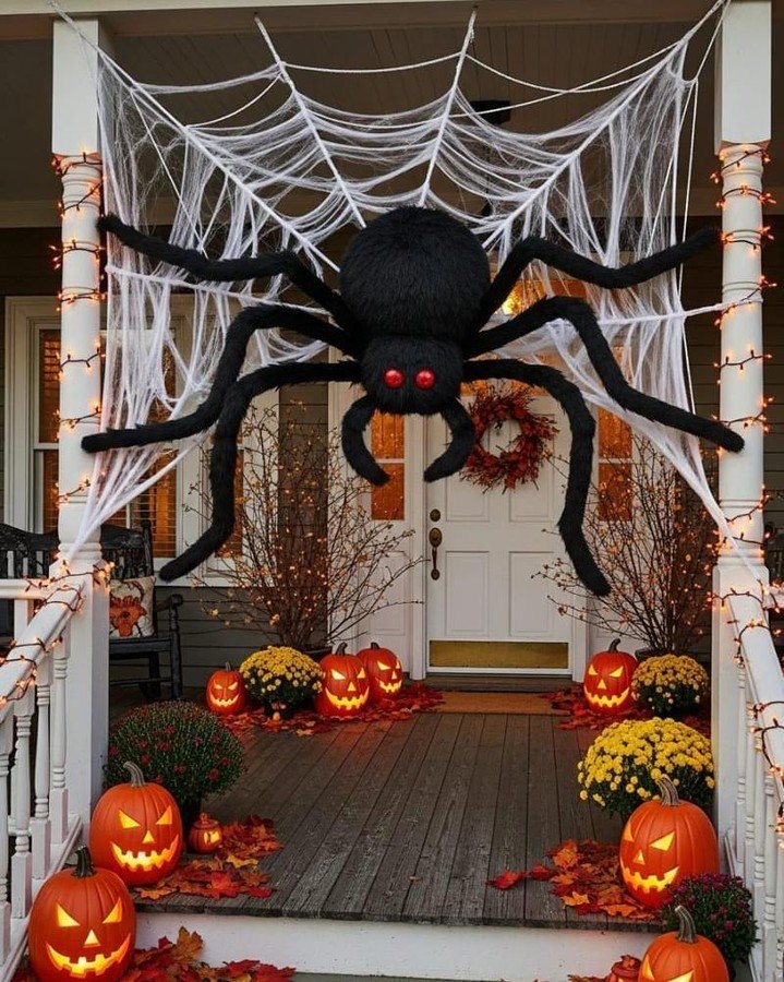 Giant Spider Porch Decoration