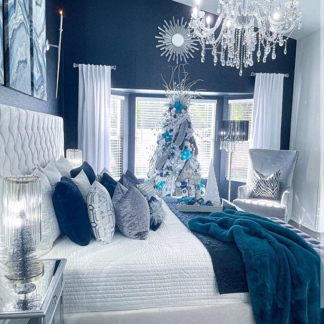 Glam Winter Bedroom
