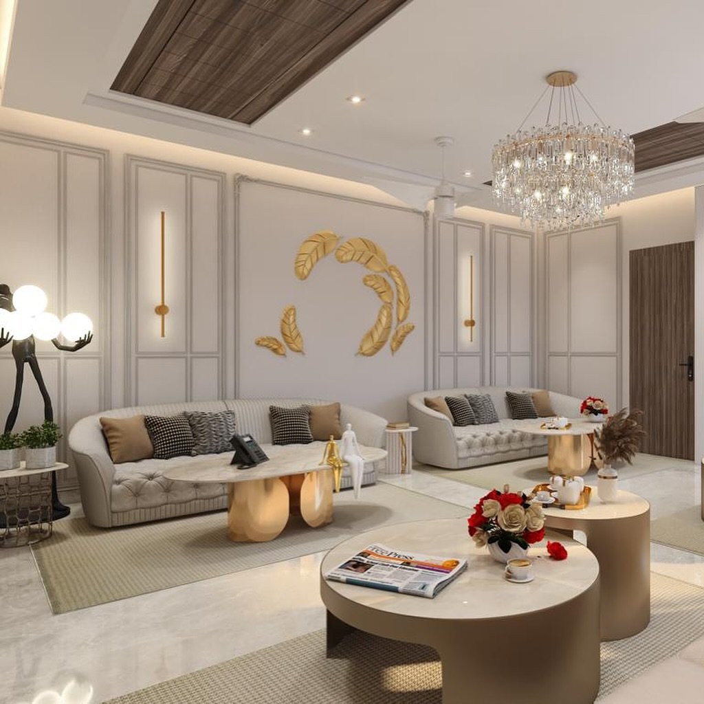 Gold Leaf Tropical Wall Sculpture