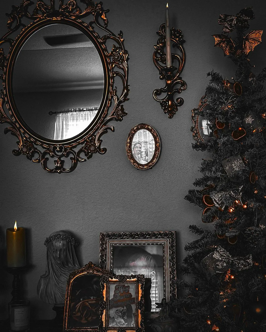 Gothic Black Wall Styling