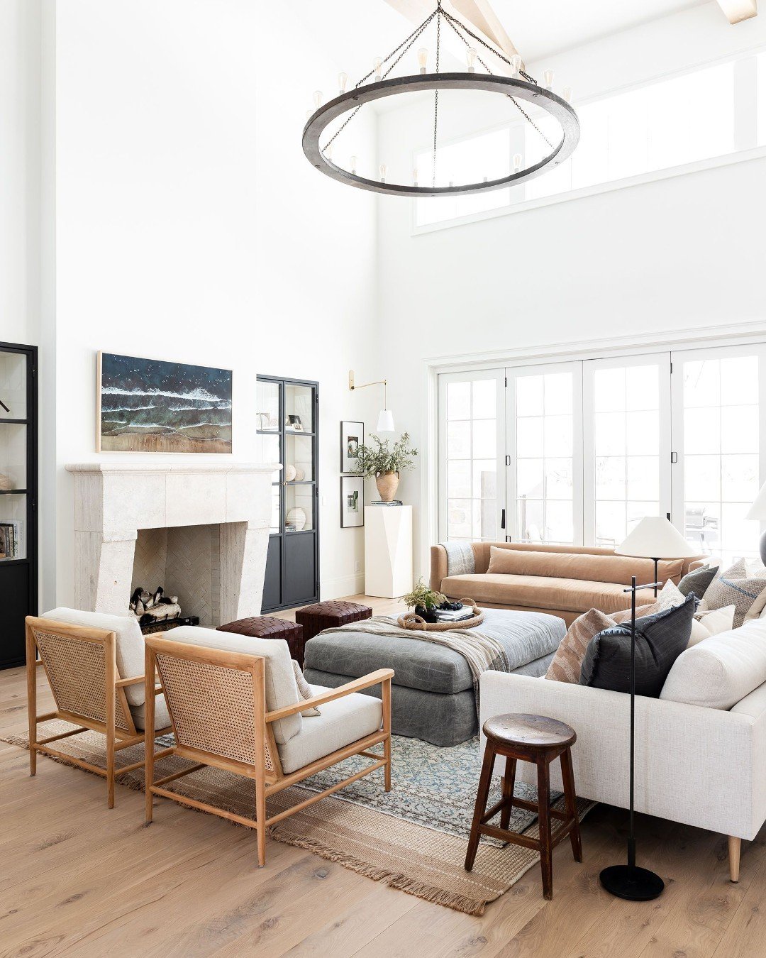 Grand Iron Ring Fireplace Layout
