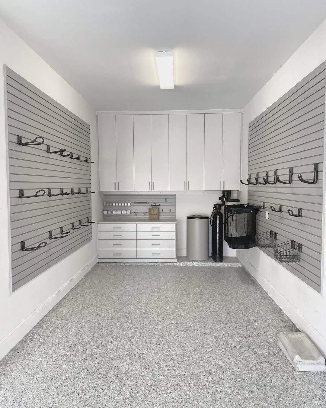 Gray Slatwall Room
