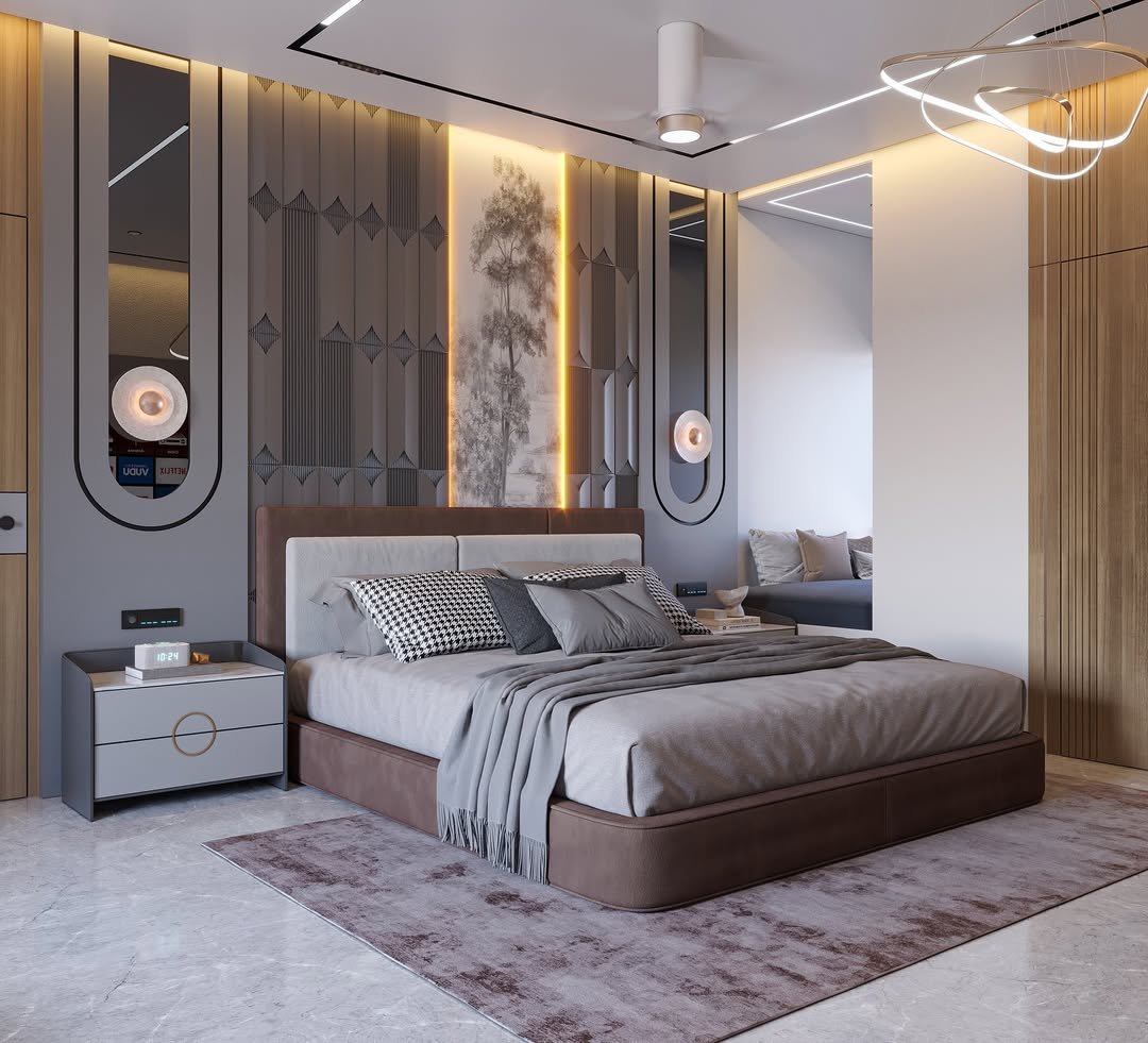 Grey Fluted Panel Suite