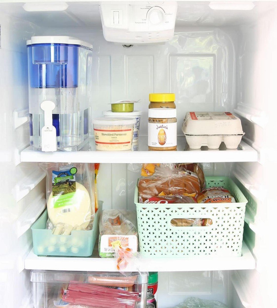 Grid of Clear Bins